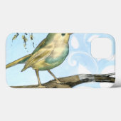 Coques Case-Mate iPhone Petit oiseau jaune perché sur une branche Recherch (Verso (horizontal))