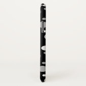 Coques Case-Mate iPhone Petit pois noir et blanc (Dos/Droite)