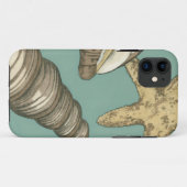 Coques Case-Mate iPhone Petit trio de Shell sur Teal (Dos (Horizontal))