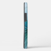 Coques Case-Mate iPhone Petite Beauté Moderne Bleu Or Fractal Art Flower (Verso / Droite)