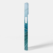 Coques Case-Mate iPhone Petite Beauté Moderne Bleu Or Fractal Art Flower (Verso / Droite)