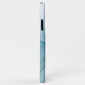 Coques Case-Mate iPhone Petite Beauté Moderne Bleu Or Fractal Art Flower (Dos/Droite)