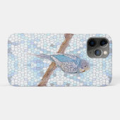Coques Case-Mate iPhone Petite bougie bleue sur arrière - plan en mosaïque (Dos (Horizontal))