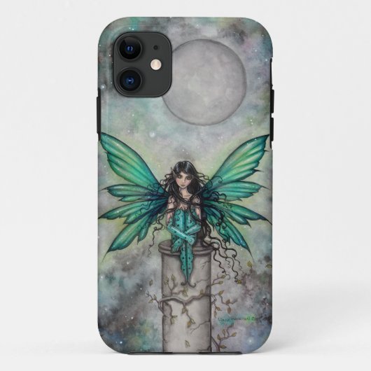 Coques Case-Mate iPhone Petite Fae Vert Gothique Fée Imaginaire Art (Dos)