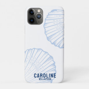 Case-Mate iPhone Case Petite-fille côtière coquillage bleu marine