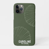 Coques Case-Mate iPhone Petite-fille côtière marine coquillage vert (Dos)