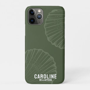 Case-Mate iPhone Case Petite-fille côtière marine coquillage vert