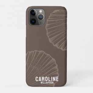 Case-Mate iPhone Case Petite-fille côtière neutre nautique coquillage