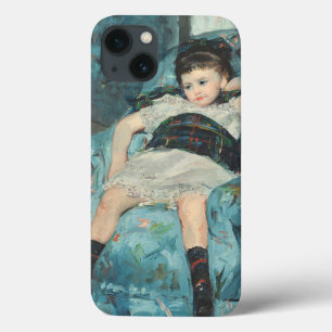 Case-Mate iPhone Case Petite fille dans un fauteuil bleu, 1878 (oi