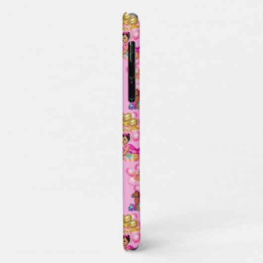 Coques Case-Mate iPhone Petite fille en rose (Dos/Gauche)