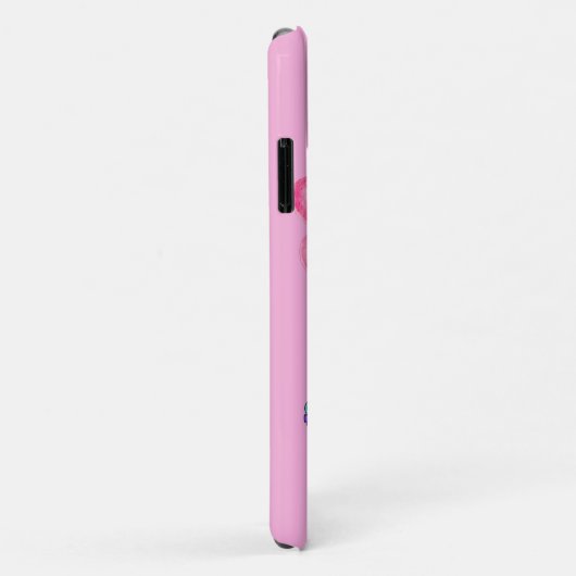 Coques Case-Mate iPhone Petite fille en rose (Dos/Droite)