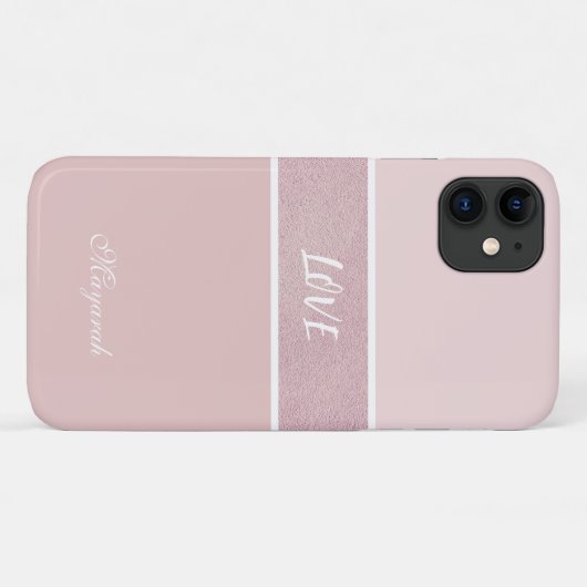 Coques Case-Mate iPhone Petite fille rose douce (Dos (Horizontal))