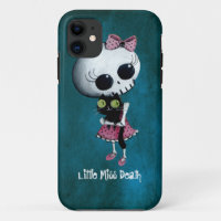 Petite Mlle Death avec le chat noir