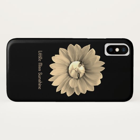 Coques Case-Mate iPhone Petite Mlle Sunshine Smiling Cat (Dos (Horizontal))