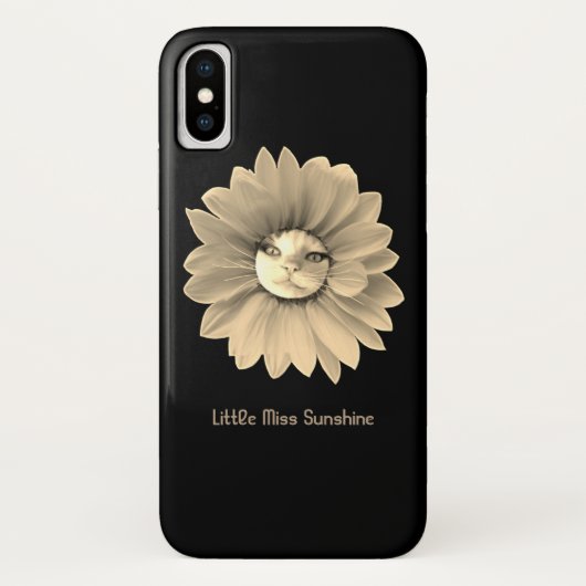 Coques Case-Mate iPhone Petite Mlle Sunshine Smiling Cat (Dos)