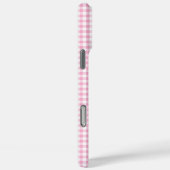 Coques Case-Mate iPhone Petite signature gingham rose pâle (Verso / Droite)