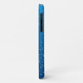 Coques Case-Mate iPhone Petites Bulles Dans L'Eau Bleue Lumineuse (Dos/Gauche)