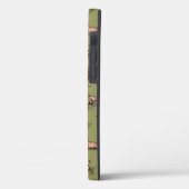 Coques Case-Mate iPhone Petites chèvres en vert - Motif de troupeau de chè (Verso / Gauche)