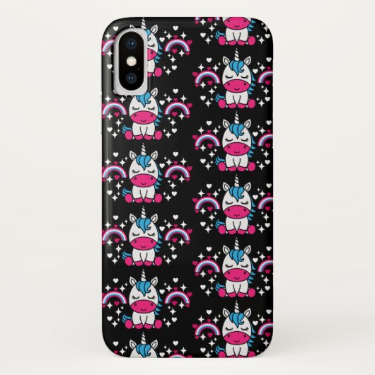 Coques Case-Mate iPhone Petites filles Unicorn Pony (Dos)