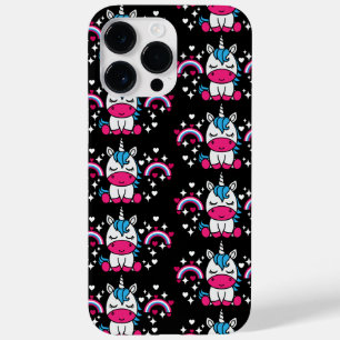 Coque Pour Pour iPhone 14 Pro Max Petites filles Unicorn Pony