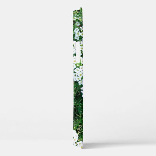 Coques Case-Mate iPhone Petites fleurs blanches dans l'herbe en journée à (Verso / Droite)