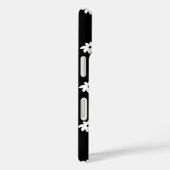 Coques Case-Mate iPhone Petites fleurs blanches en noir (Verso / Droite)