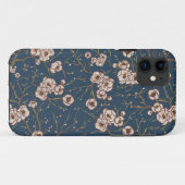 Coques Case-Mate iPhone Petites fleurs bleu clair motif (Dos (Horizontal))