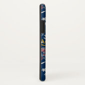 Coques Case-Mate iPhone Petites fleurs mignonnes bleu marine vi (Dos/Droite)