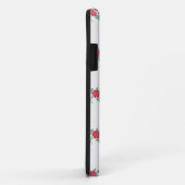 Coques Case-Mate iPhone Petites roses rouges sur fond blanc (Dos/Droite)