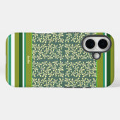 Coques Case-Mate iPhone Petites tortues motif vert (Verso (horizontal))