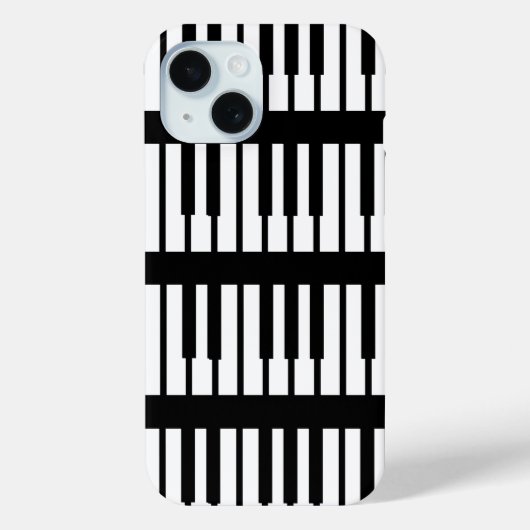 Coques Case-Mate iPhone Petites touches de piano Motif de clavier classiqu (Verso)