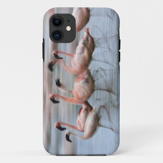 Coques Case-Mate iPhone Petits Flamants en mouvement, Phoenicopterus (Dos)