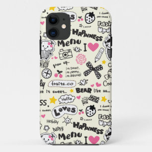 Case-Mate iPhone Case Petits gâteaux, arcs, coeurs, modèle girly de