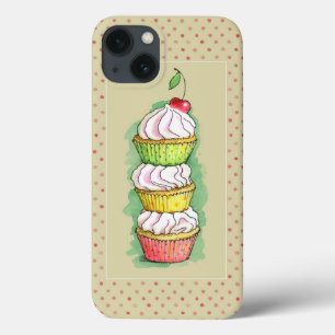 Case-Mate iPhone Case Petits gâteaux d'aquarelle. Illustration de