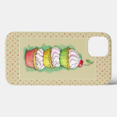 Coques Case-Mate iPhone Petits gâteaux d'aquarelle. Illustration de (Verso (horizontal))