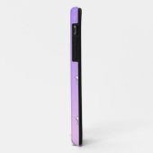 Coques Case-Mate iPhone Petits motifs d'étoiles et de lunes blanches (Dos/Gauche)