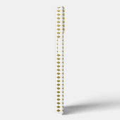 Coques Case-Mate iPhone Petits motifs diamants jaune doré blanc (Verso / Droite)