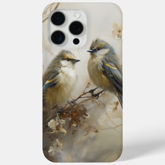 Coques Case-Mate iPhone Petits oiseaux bleus compagnons de chat (Verso)