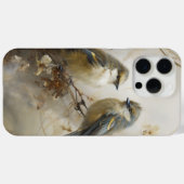 Coques Case-Mate iPhone Petits oiseaux bleus compagnons de chat (Verso (horizontal))