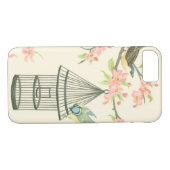 Coques Case-Mate iPhone Petits oiseaux perchés sur une branche et sur une  (Dos (Horizontal))