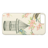 Coques Case-Mate iPhone Petits oiseaux perchés sur une branche et sur une  (Dos (Horizontal))