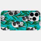 Coques Case-Mate iPhone Petits panda turquoise (Verso (horizontal))