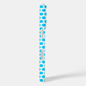 Coques Case-Mate iPhone Petits points bleu Aqua (Verso / Droite)