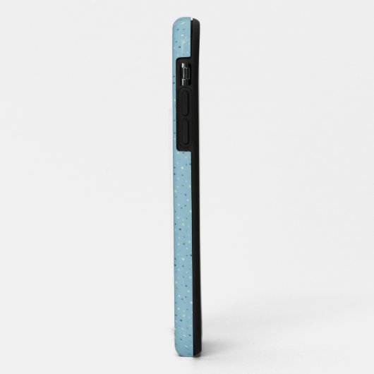 Coques Case-Mate iPhone Petits pois bleu clair. (Dos/Gauche)