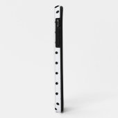 Coques Case-Mate iPhone Petits pois noirs fond blanc (Dos/Gauche)