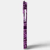 Coques Case-Mate iPhone Petroglyphes violets (personnalisable) (Verso / Gauche)