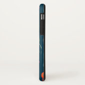 Coques Case-Mate iPhone Peu de méduses d'arc-en-ciel sur l'obscurité (Dos/Gauche)