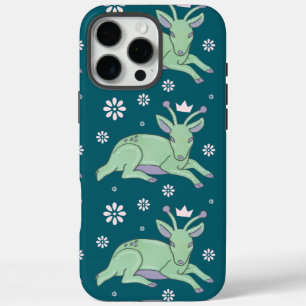 Coques iPhone 16 Pro Max Peuple de cerfs extraterrestres Art folklorique