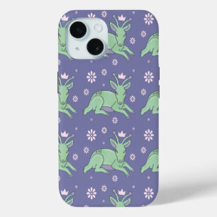 Coque Pour iPhone 15 Peuple de cerfs extraterrestres Art folklorique