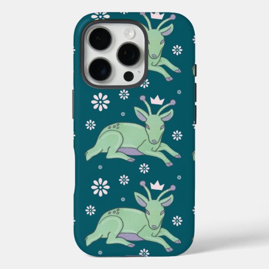 Coques Case-Mate iPhone Peuple de cerfs extraterrestres Art folklorique | (Verso)